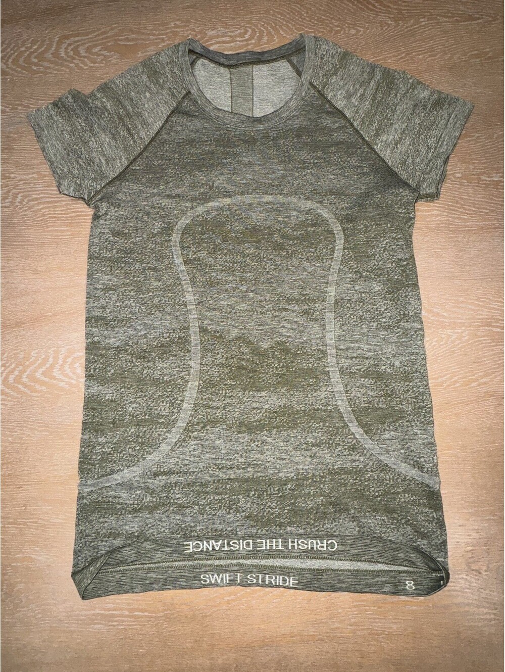 Lululemon Short Sleeve Swiftly Tee SIZE 8 Everglades Field Green